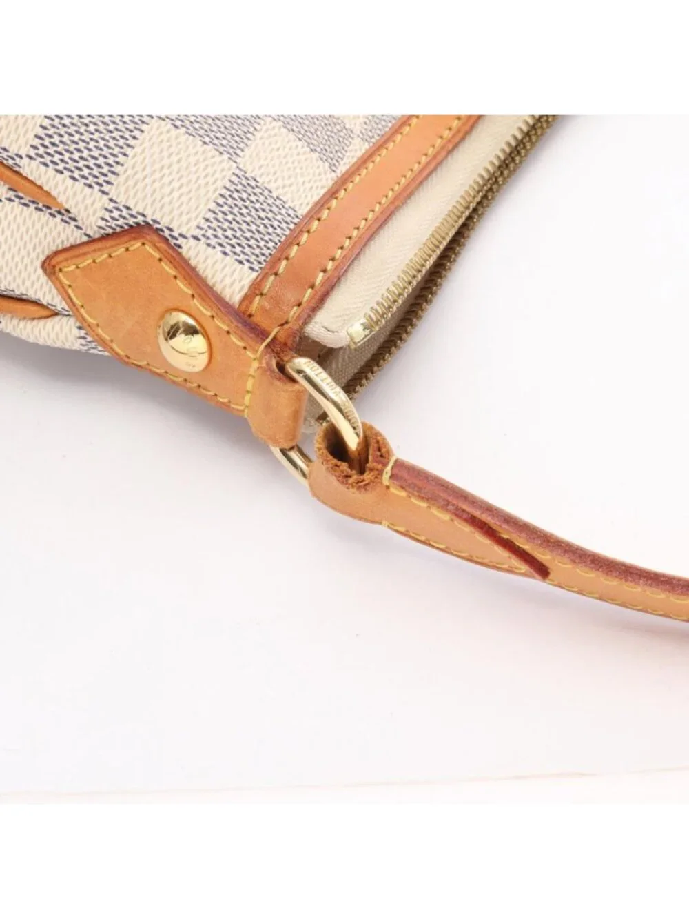 Louis Vuitton Shoulder Bag Syracuse MM Damier Azur Canvas Leather - Picture 12 of 15